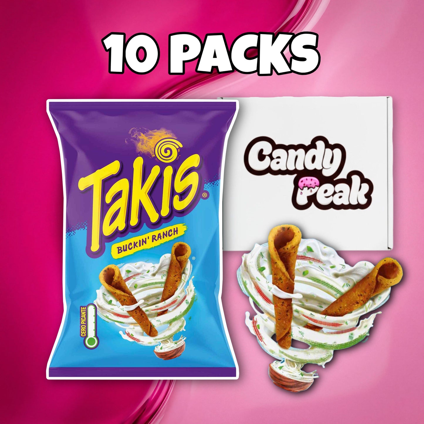 Takis 10x Takis Buckin Ranch 100g Bundle