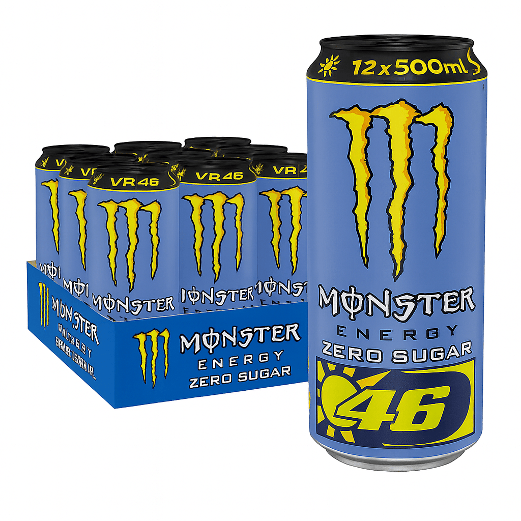 Monster Energy 12er-Set Monster Energy VR46 The Doctor Zero Sugar 500ml