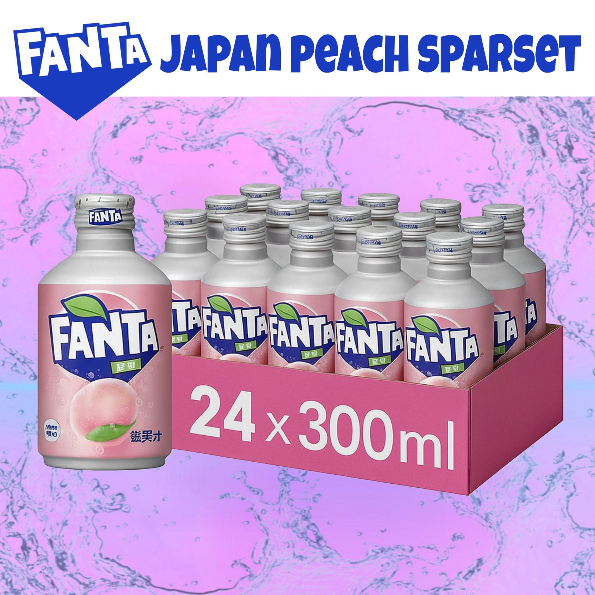 Fanta 24x Fanta White Peach Japan 300ml Sparset