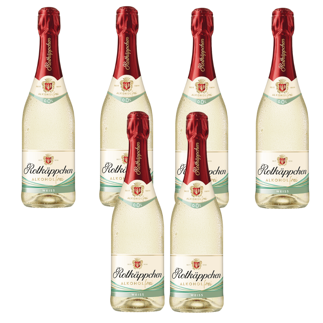 Rotkäppchen 6er-Set Rotkäppchen Sekt Alkoholfrei 0,75l