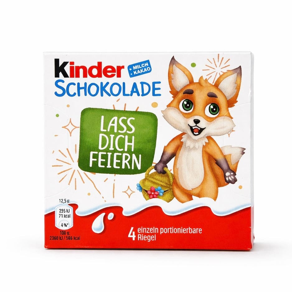 Kinder Kinder Riegel 4er Pack 50g (versch. Motive)