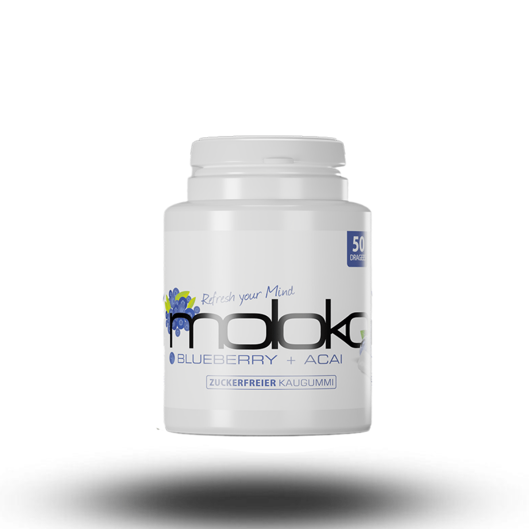Moloko Moloko - Kaugummi Blaubeere & Acai (50 Dragees)