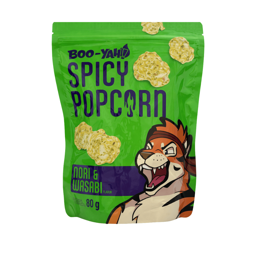 BooYah Nori & Wasabi 80g Boo-Yah - Spicy Popcorn 80g (versch. Sorten)