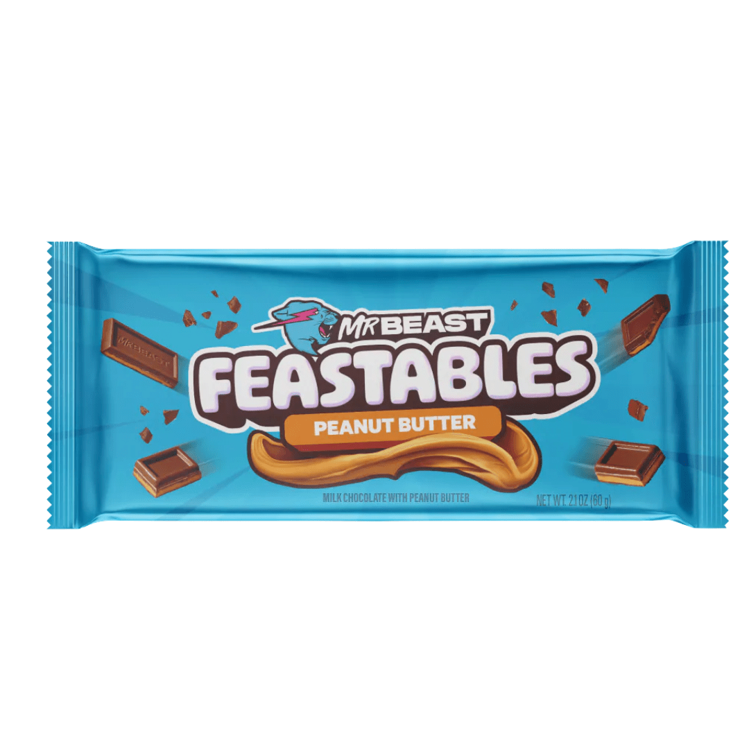CandyPeak Peanut Butter 60g MrBeast - Feastables 60g (versch. Sorten)