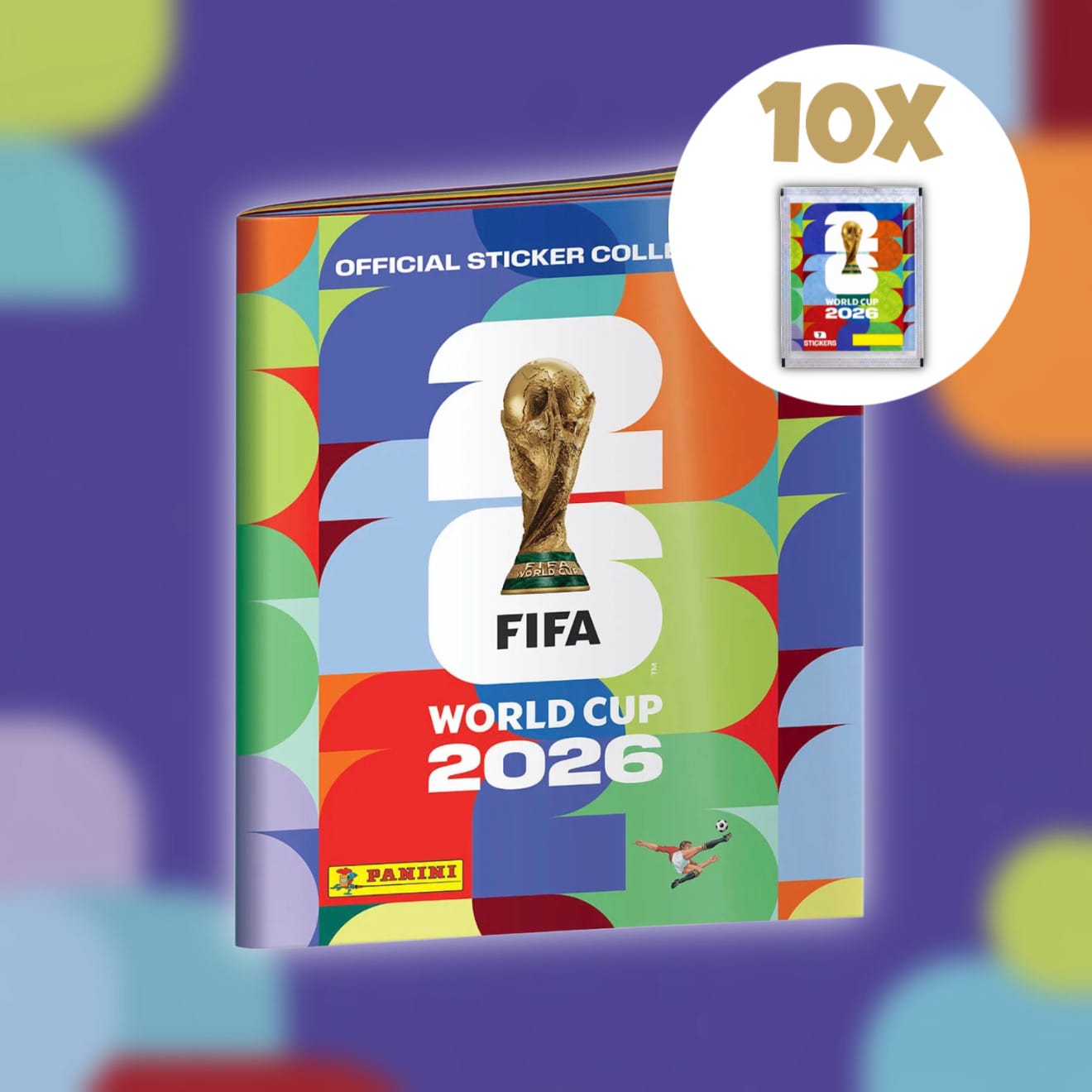 Panini Sammelheft + 10x Stickerpack Panini FIFA World Cup 2026 Sammelheft (offiziell)
