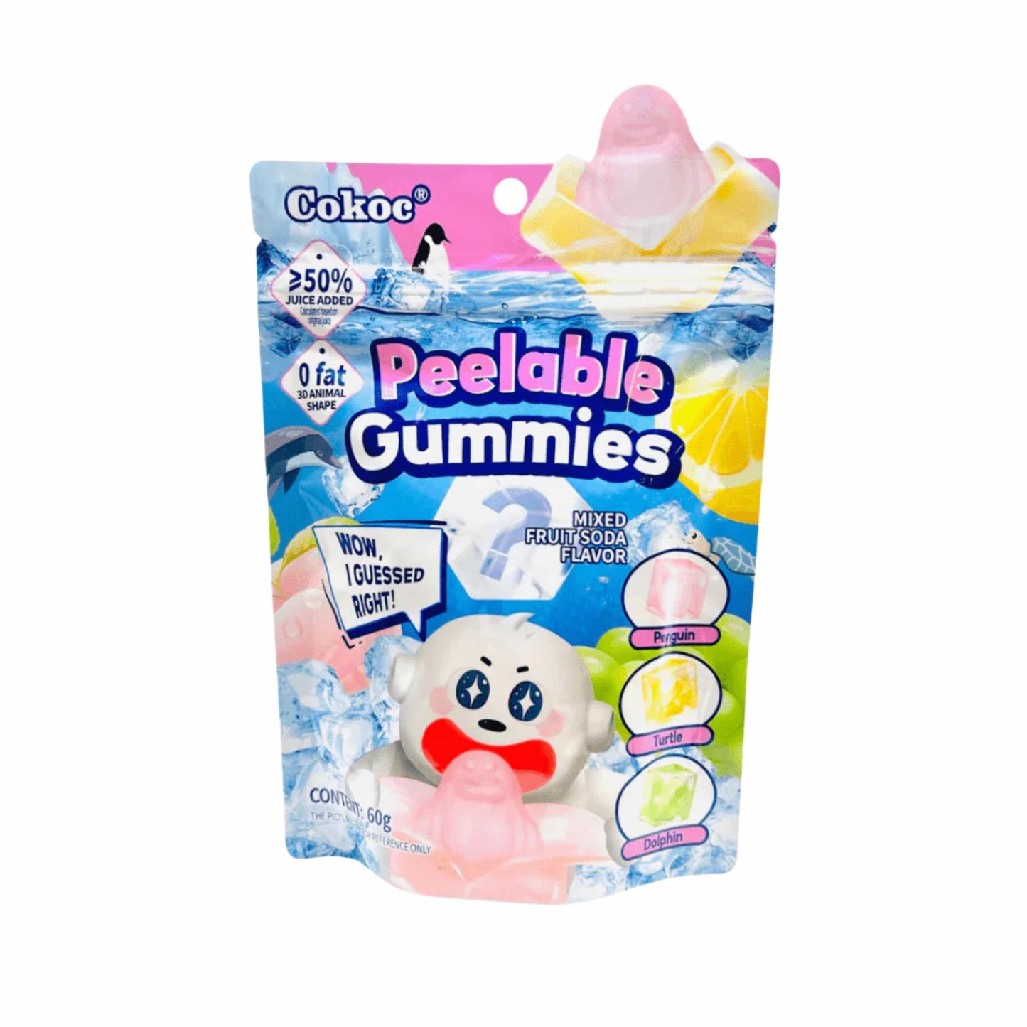 Cokac Soda Flavour 60g Cokoc - Peeling Soft Candy 75g