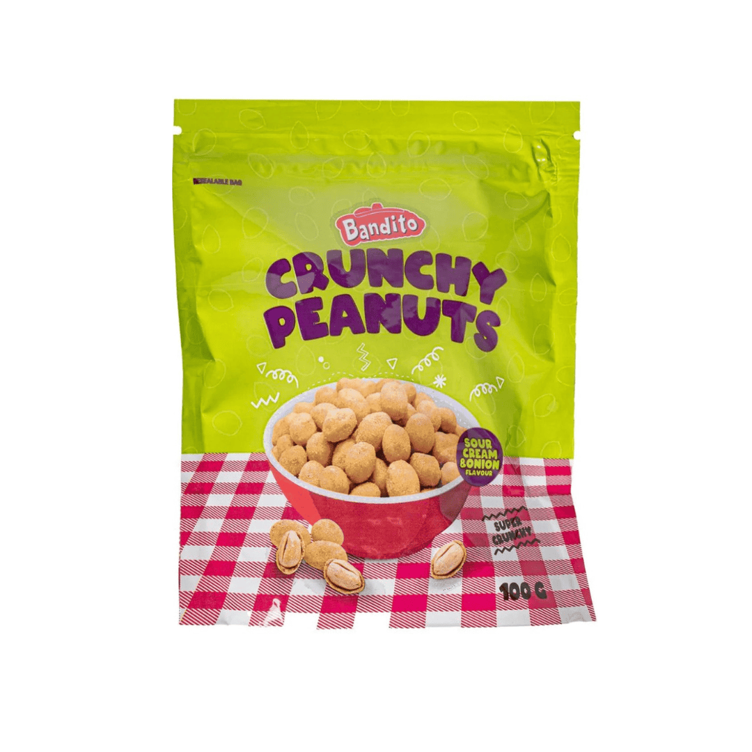 Bandito Sour Cream & Onion 100g Bandito - Crunchy Peanuts 100g (versch. Sorten)