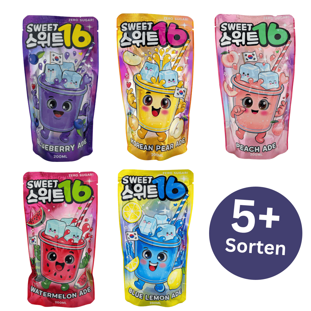 Sweet16 - Korean Pouch Drinks 250ml (various varieties) – CandyPeak