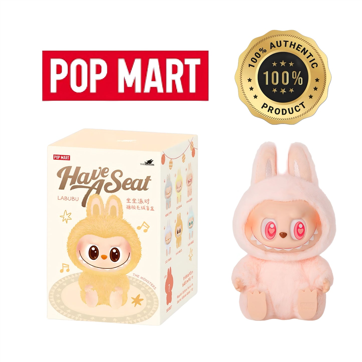 PopMart V2 Have a Seat (Blindbox) PopMart - Labubu versch. Editionen (100% Original)