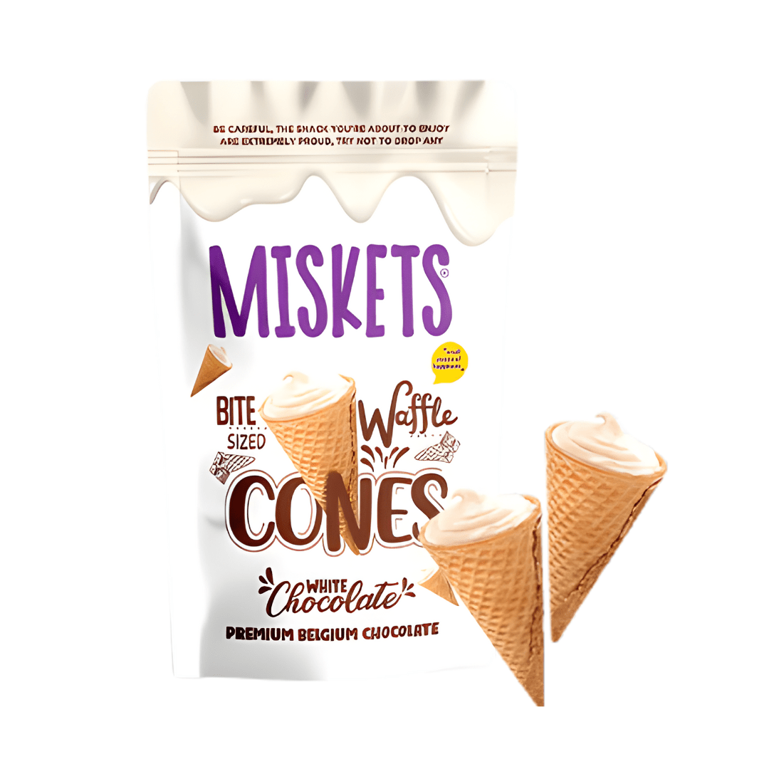 Misket White Chocolate 70g Miskets - Waffle Cones 70g