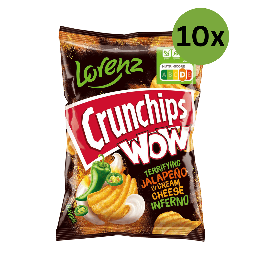 Lorenz 10er-Set Lorenz - Crunchips WOW Jalapeno & Cream Cheese 150g