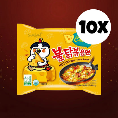 SamYang 10er-Set Samyang - Buldak Cheese 140g (Haltbarkeitsdatum 17.12.2025)