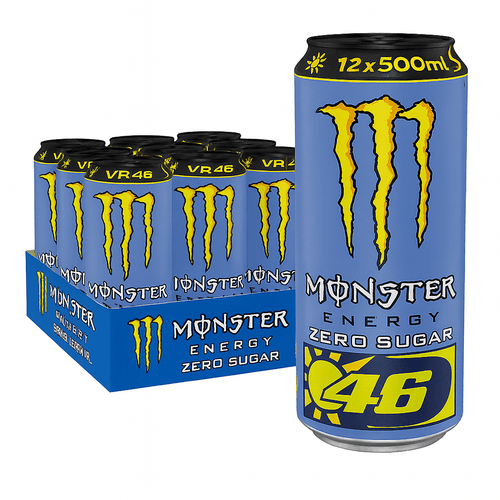 Monster Energy VR46 The Doctor Zero Sugar 500ml – Lot de 12