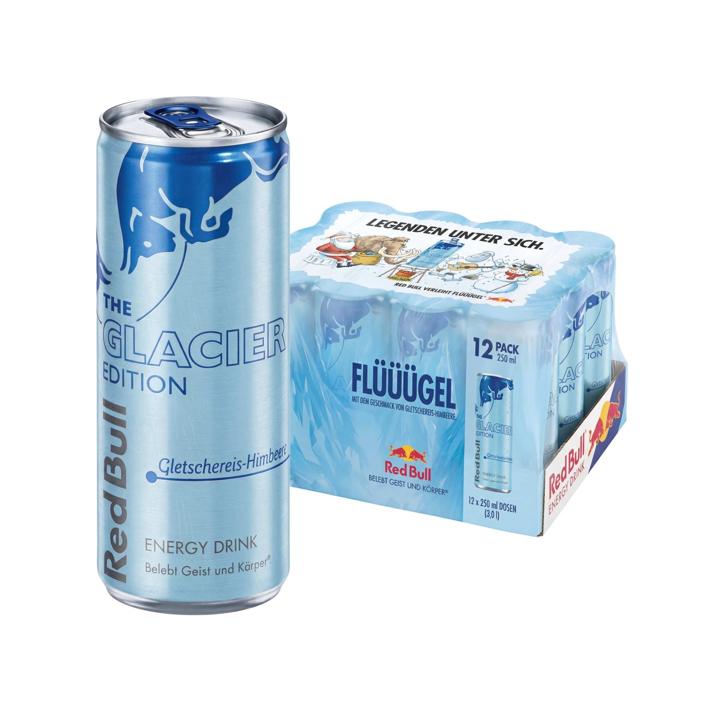 RedBull 12er-Set RedBull The Glacier Edition - Gletschereis Himbeere 250ml (Limited Edition)