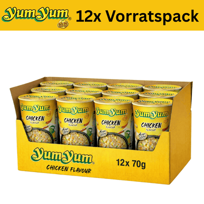 YumYum 12x Chicken Flavor 70g 12x YumYum Cup Noodles 70g Vorratspack (versch. Sorten)