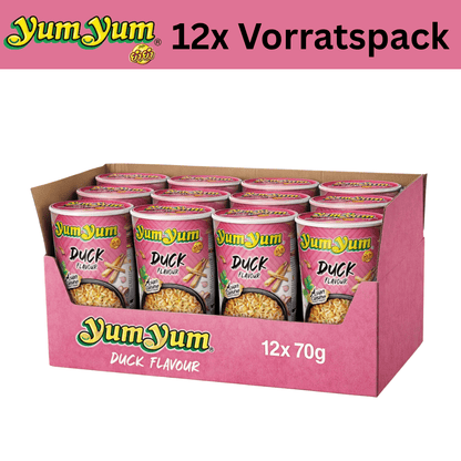 YumYum 12x Duck Flavor 70g 12x YumYum Cup Noodles 70g Vorratspack (versch. Sorten)