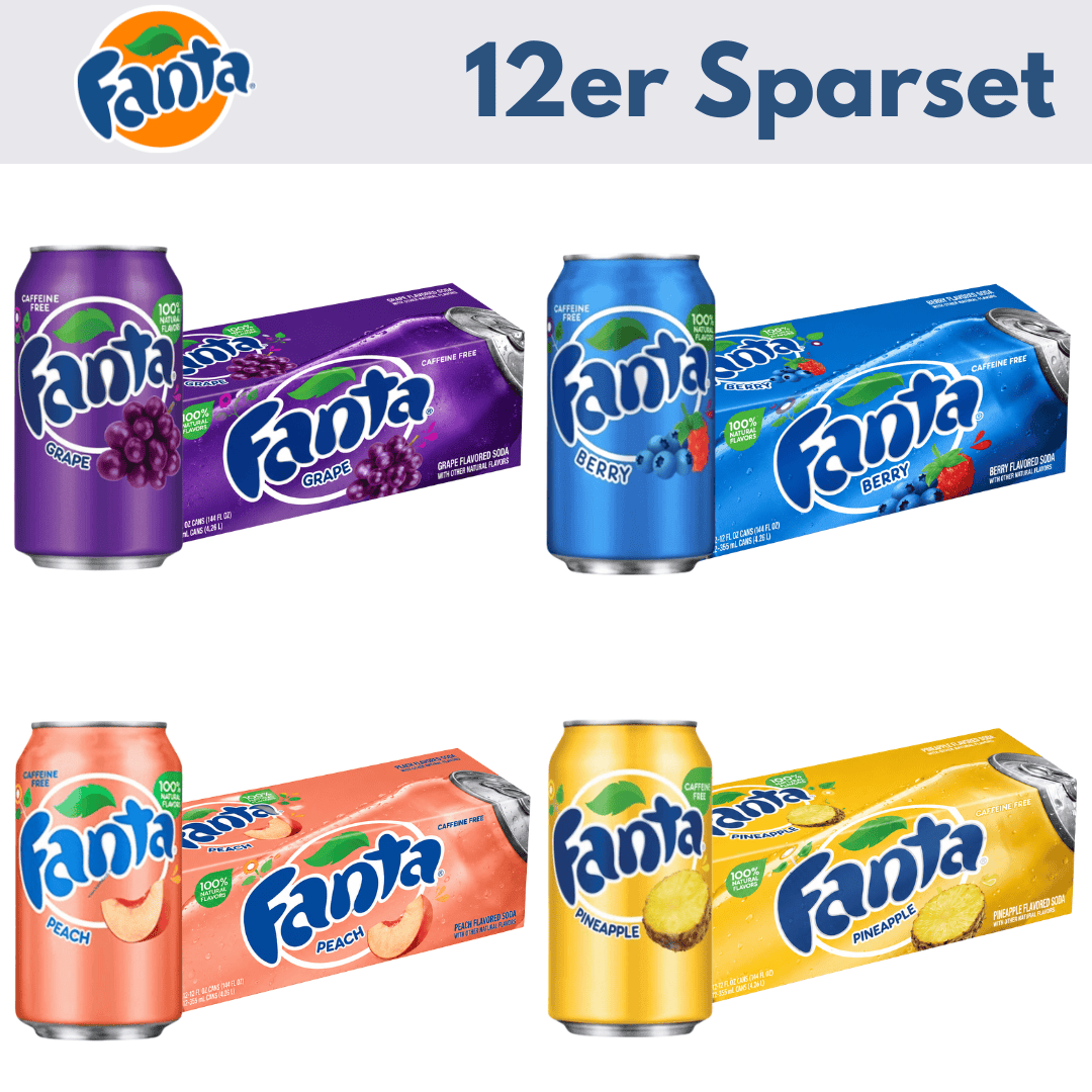CandyPeak 12x Fanta USA 355ml Sparset (versch. Sorten)