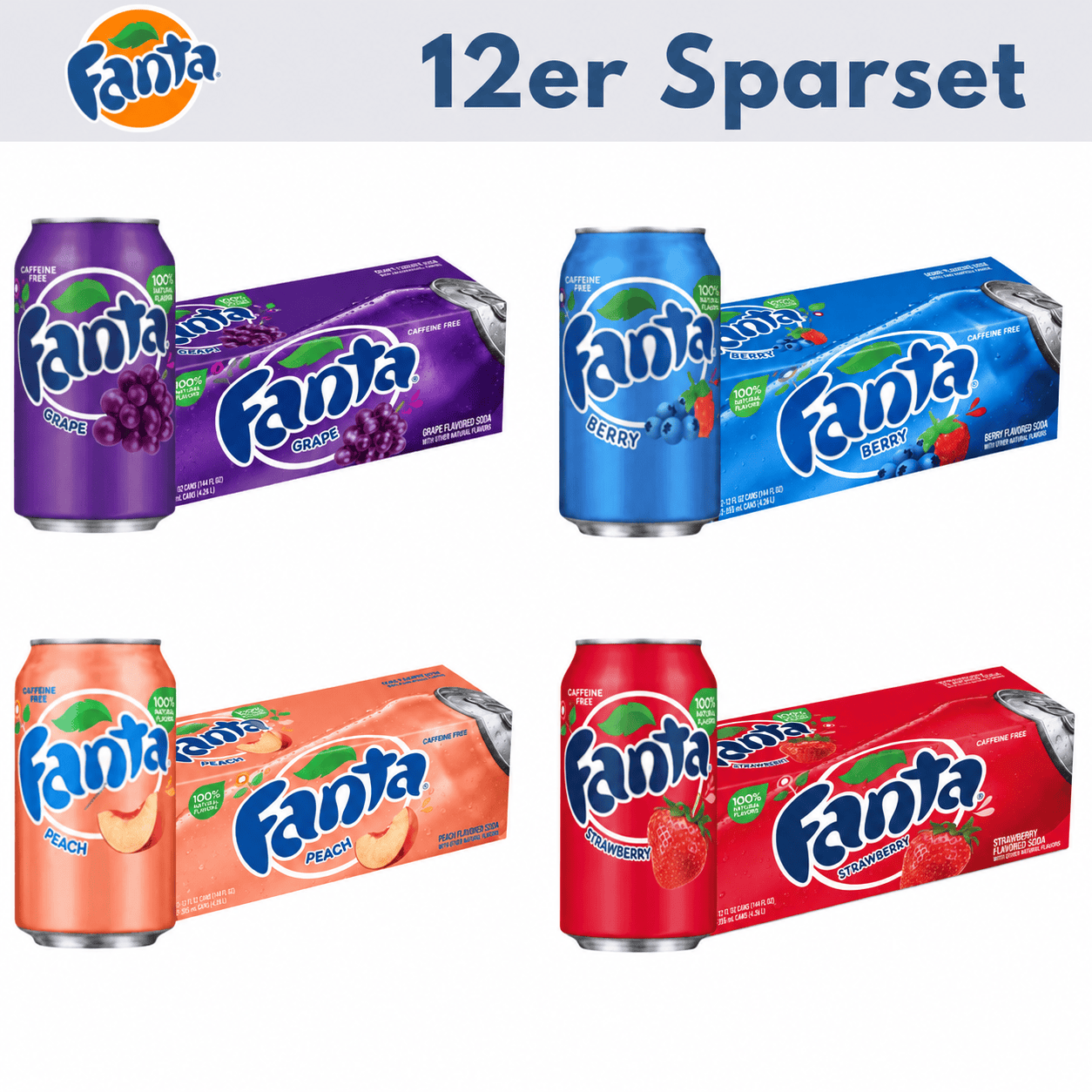 CandyPeak 12x Fanta USA 355ml Sparset (versch. Sorten)