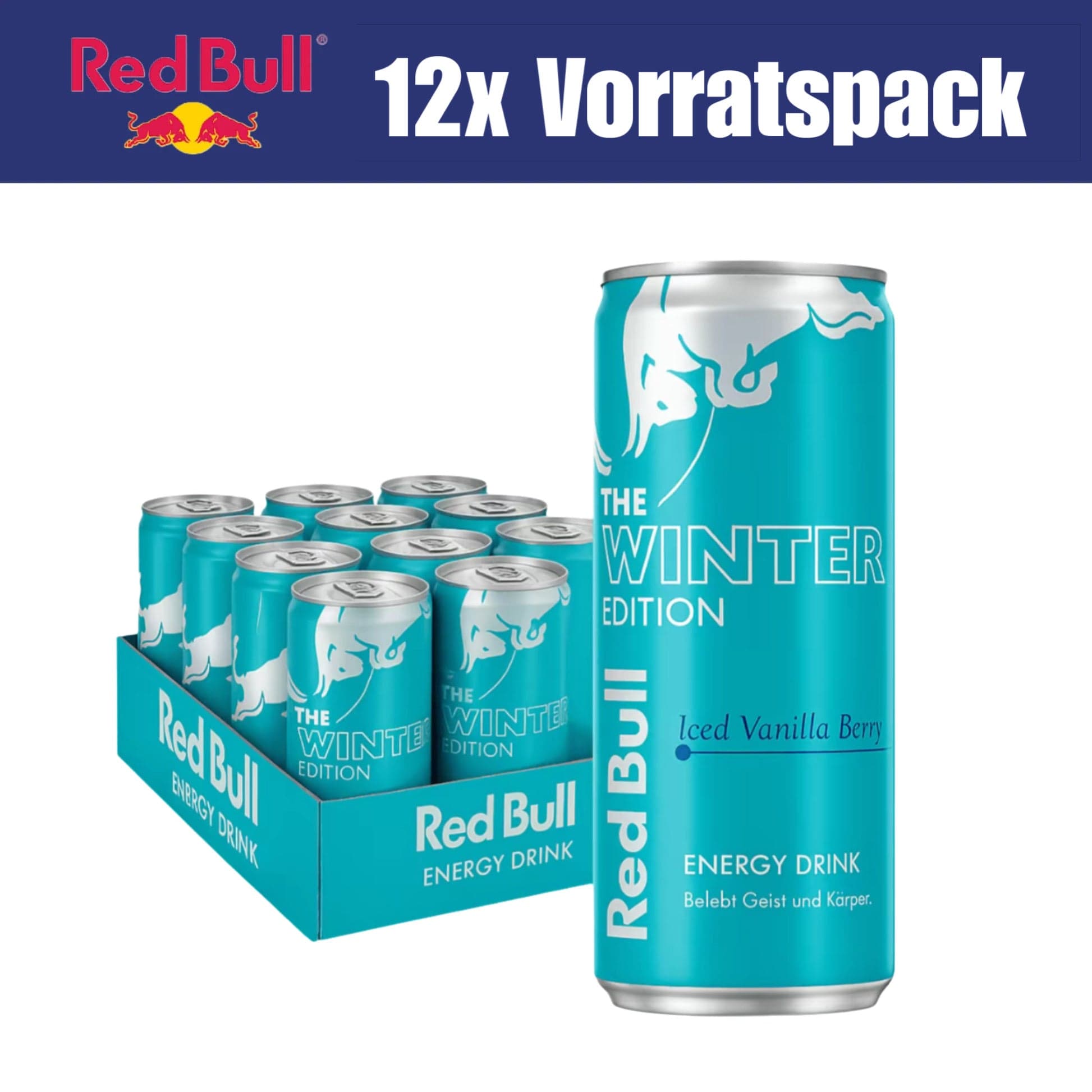 RedBull 12x RedBull Iced Vanilla Berry 250ml (Winter Edition)