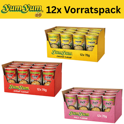 CandyPeak 12x YumYum Cup Noodles 70g Vorratspack (versch. Sorten)