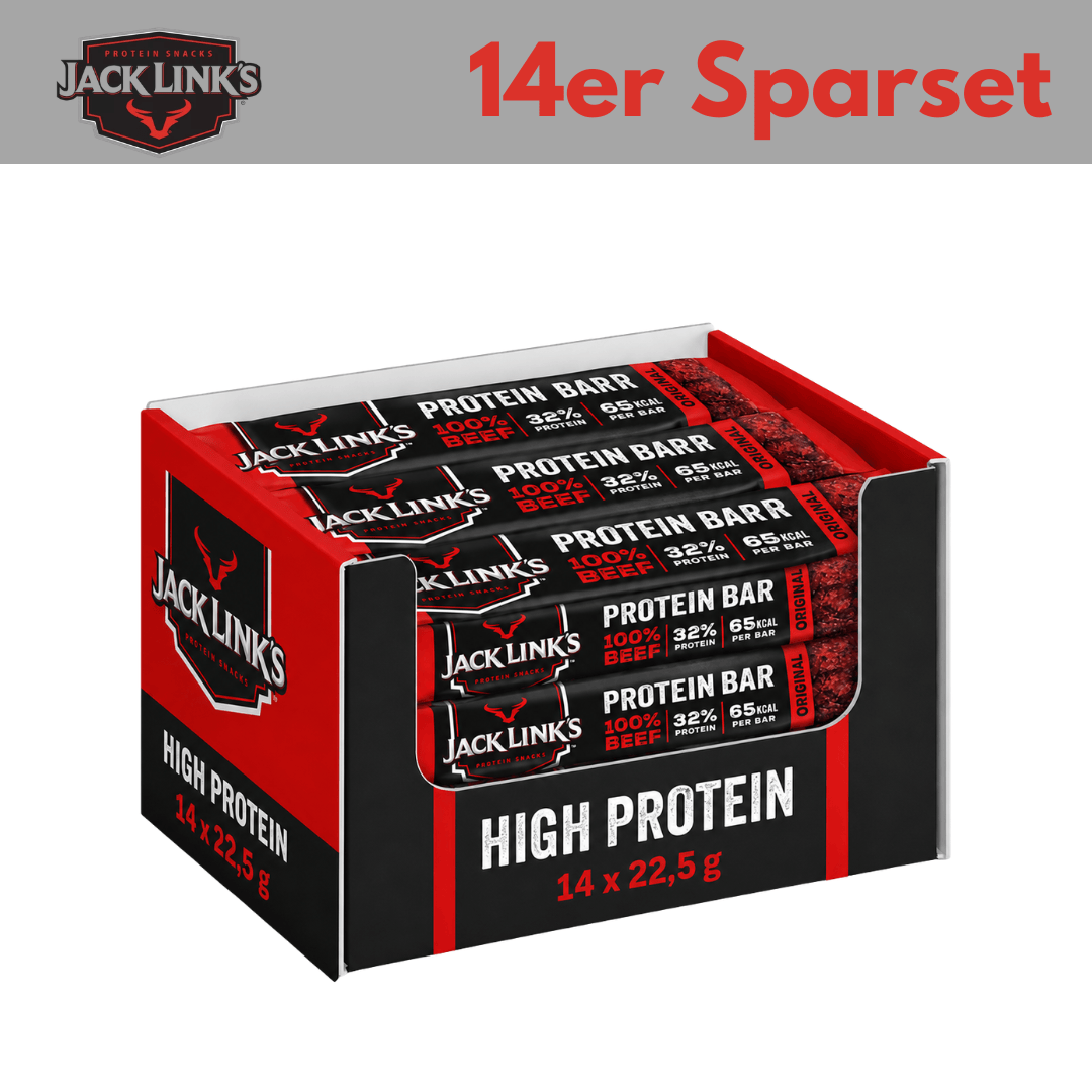 Jack Link‘s 14x Jack Link‘s 100% Beef Protein Bar (Sparset)