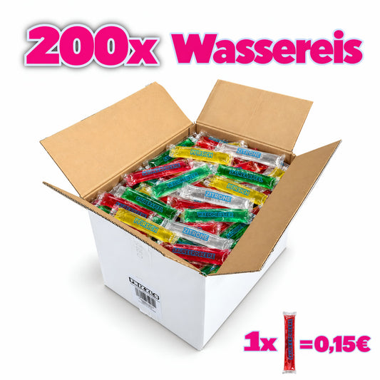 FRIZZLS 200x FRIZZLS Wassereis XXL-Sparset (5 versch. Sorten)