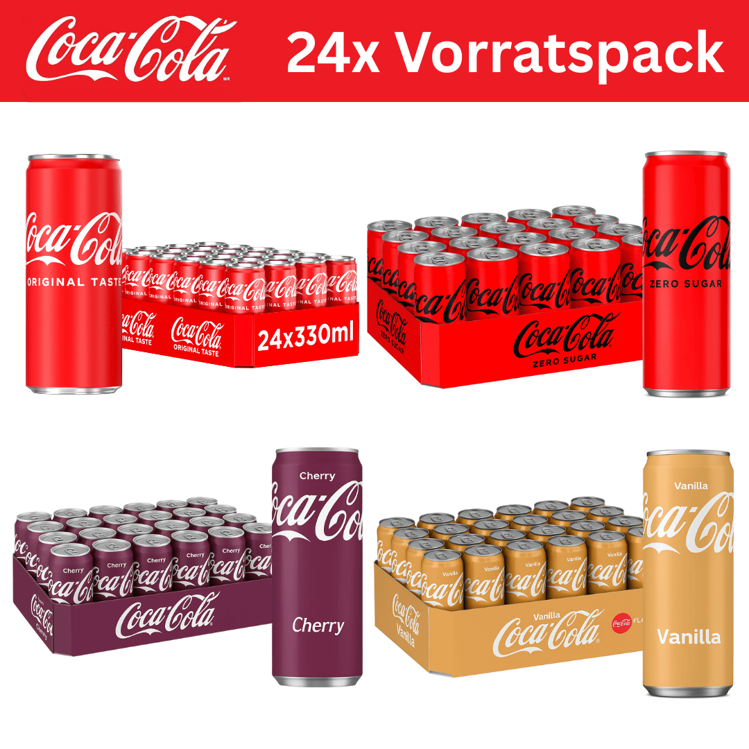 Coca Cola 24x CocaCola 330ml Vorratspack (versch. Sorten)