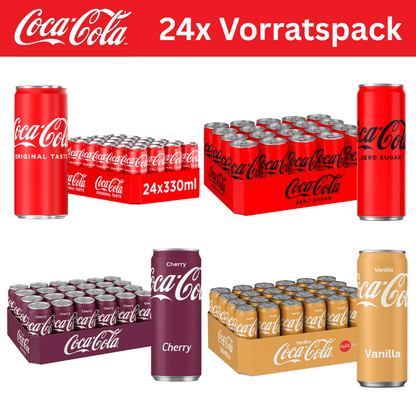 Coca Cola 24x CocaCola 330ml Vorratspack (versch. Sorten)