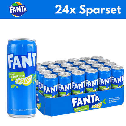 Fanta 24x Fanta Lemon&Elderflower 330ml 24x Fanta 330ml Vorratspack (versch. Sorten)