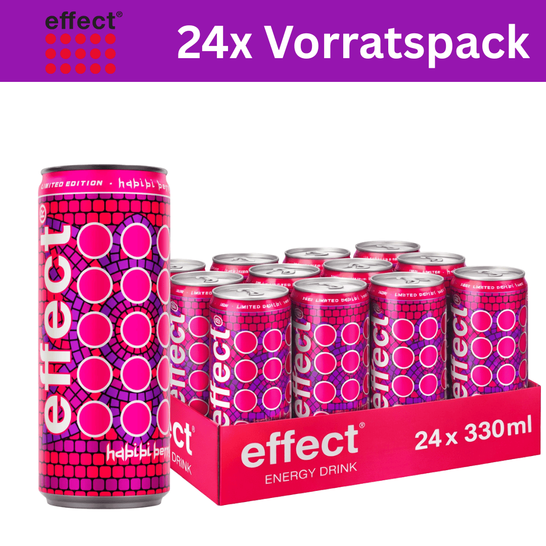 Effect 24x Habibi Berry 330ml 24x Effect Energy Drink 330ml Vorratspack (versch. Sorten)