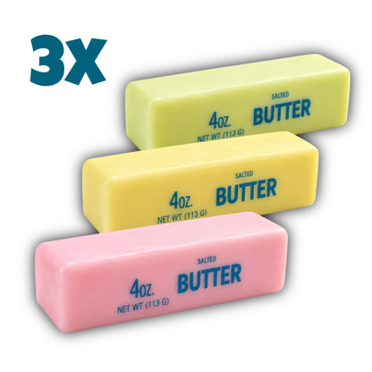 CandyPeak 3er-Set (alle Farben) Squishy Wax Cracking Butter Stick, mit Wachsschicht überzogen, Trendprodukt mit Cracking-Effekt (versch. Farben)