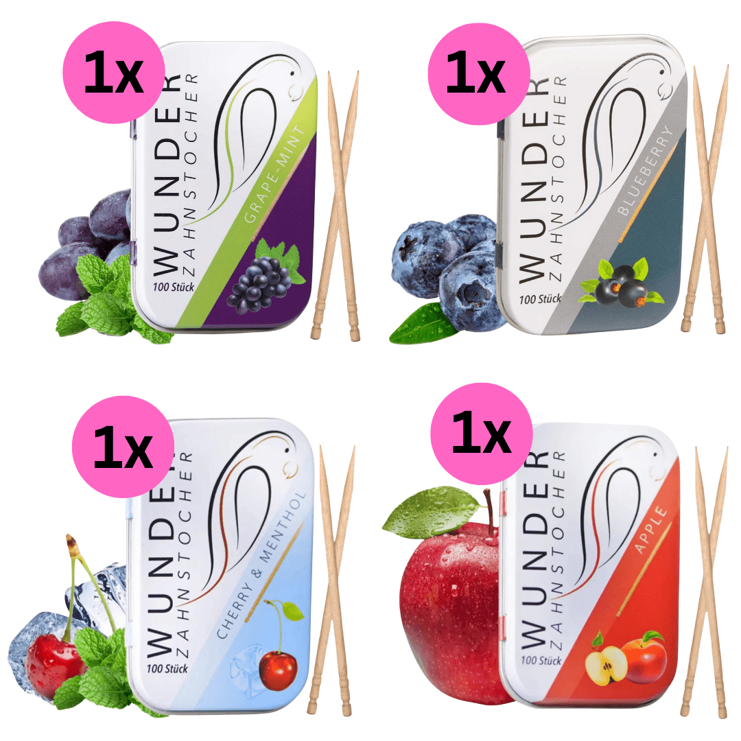 Wunder 4x Wunder Zahnstocher Probierbundle