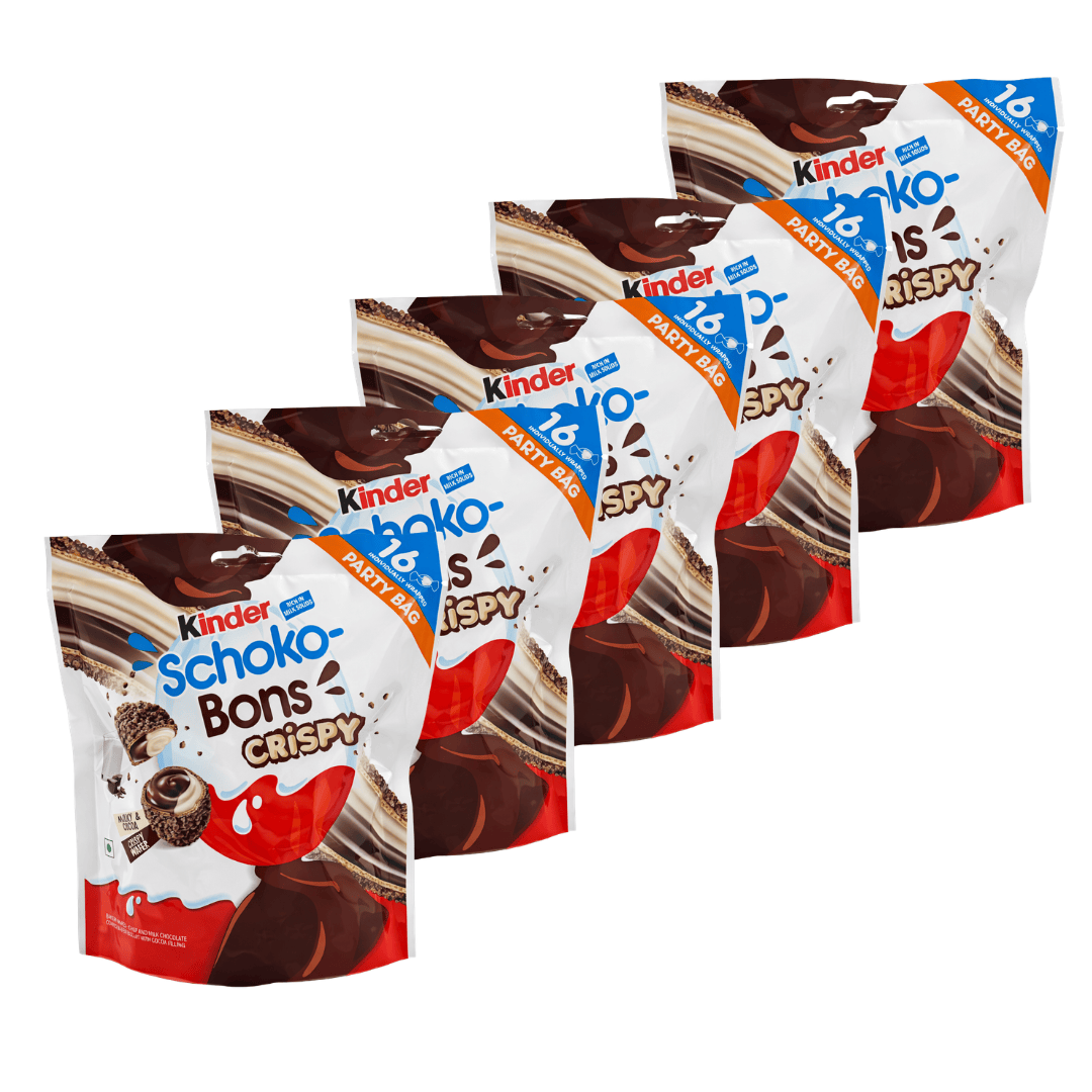 CandyPeak 5er-Set Kinder SchokoBons Crispy Party Pack 89g