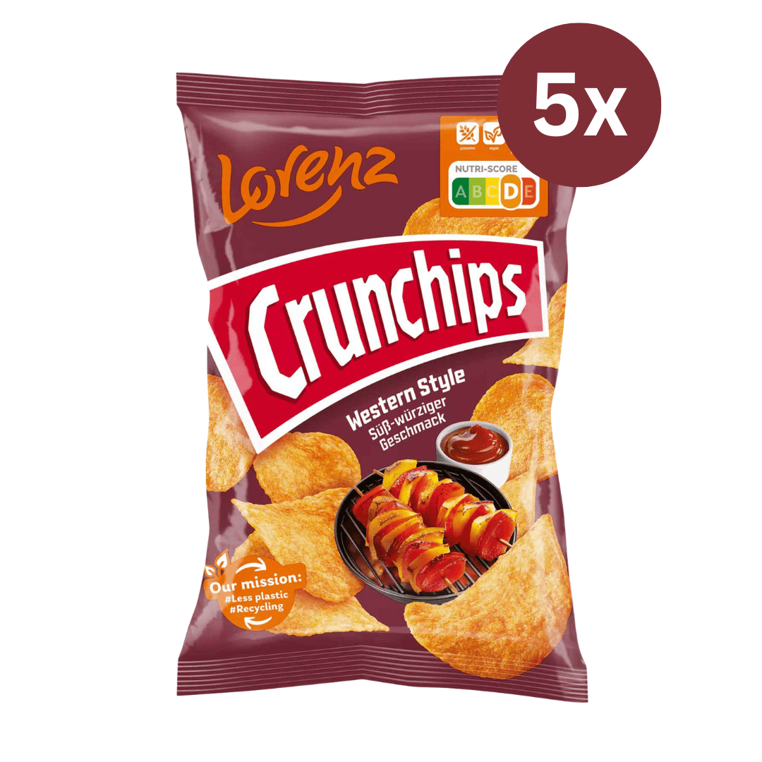 Lorenz 5er-Set Lorenz - Crunchips Western Style 150g