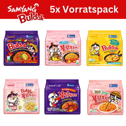 SamYang 5x Samyang Buldak 140g Vorratspack (versch. Sorten)