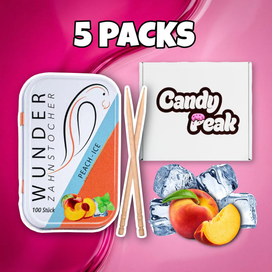 Wunder 5x Wunder Zahnstocher Peach-Ice (100stk)