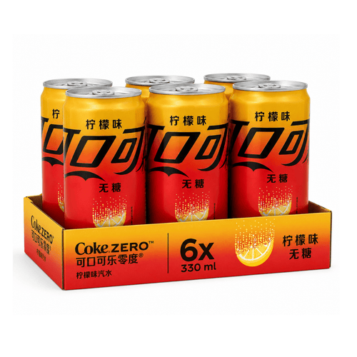 Coca-Cola Zero Asie Citron 330ml – Lot de 6