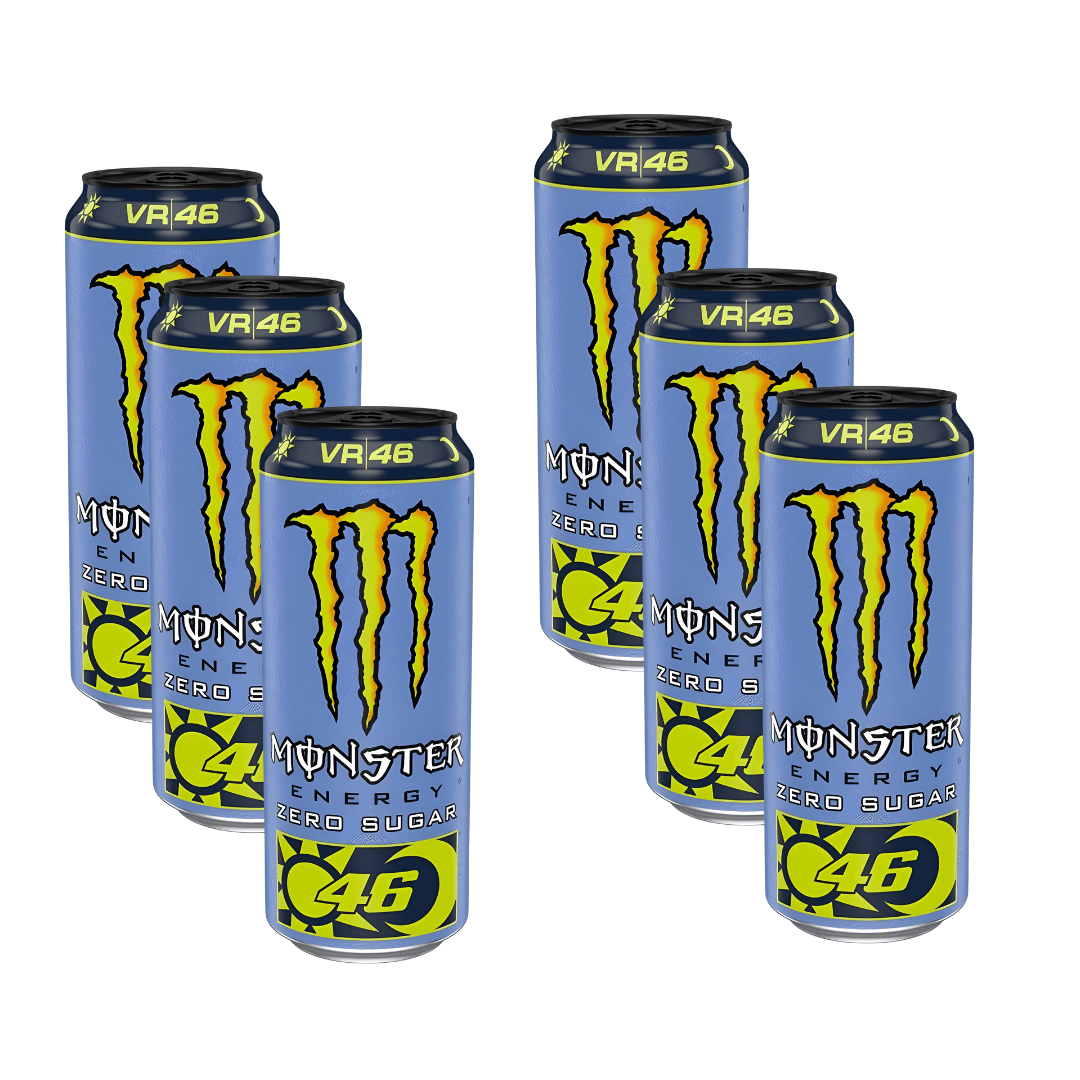 Monster Energy 6er-Set Monster Energy VR46 The Doctor Zero Sugar 500ml
