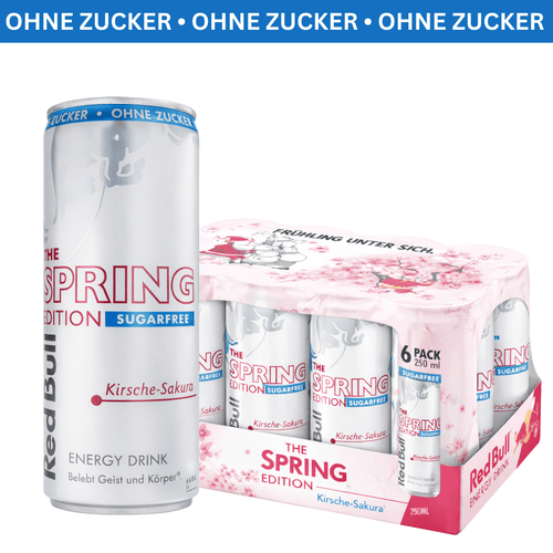 RedBull - Sakura Cerise Zéro Sucres 250ml (Édition Printemps 2026) – Lot de 6