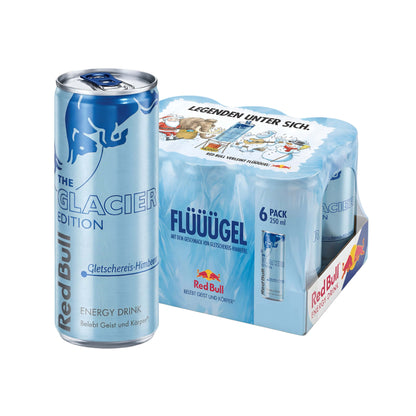 RedBull 6er-Set RedBull The Glacier Edition - Gletschereis Himbeere 250ml (Limited Edition)