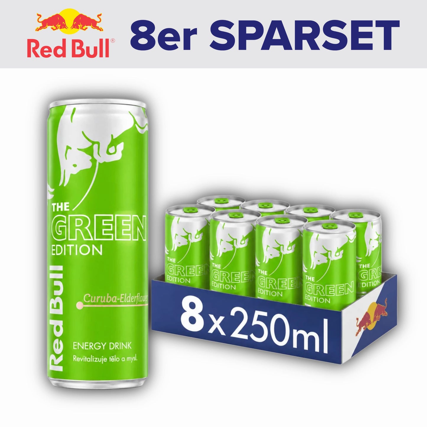 RedBull 8x Curuba-Elderflower 250ml (Import) 8x RedBull 250ml Sparset (versch. Sorten)