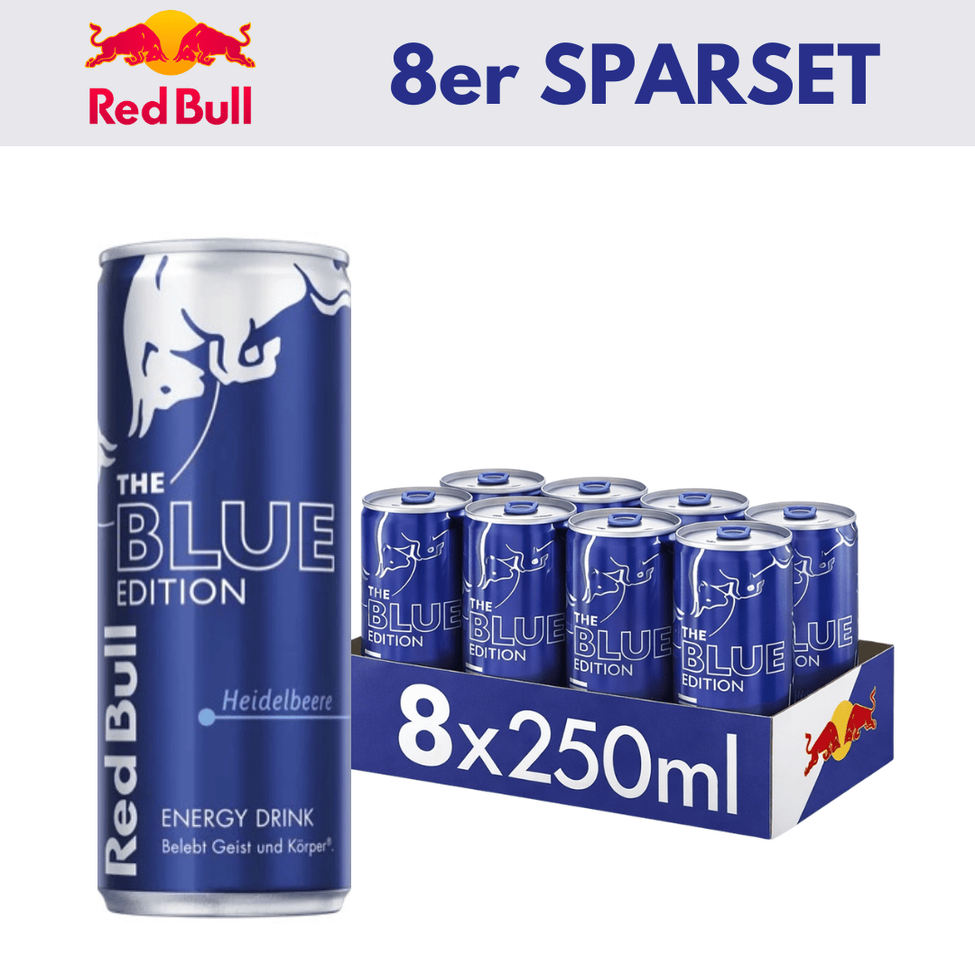 RedBull 8x Heidelbeere 250ml 8x RedBull 250ml Sparset (versch. Sorten)