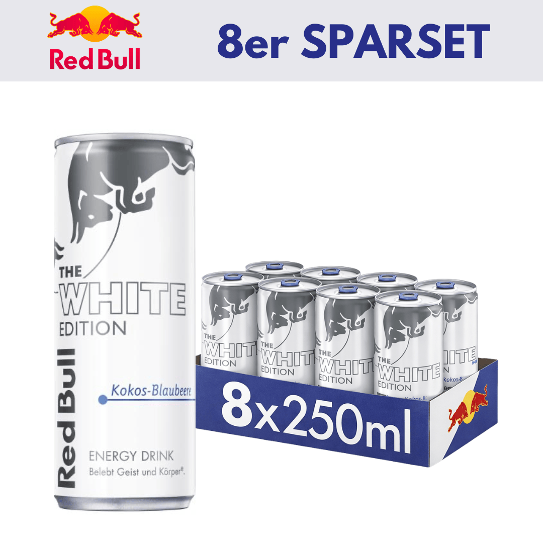 RedBull 8x Kokosnuss-Blaubeere 250ml 8x RedBull 250ml Sparset (versch. Sorten)