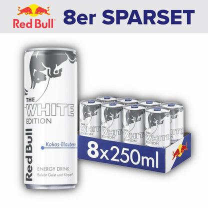 RedBull 8x Kokosnuss-Blaubeere 250ml 8x RedBull 250ml Sparset (versch. Sorten)