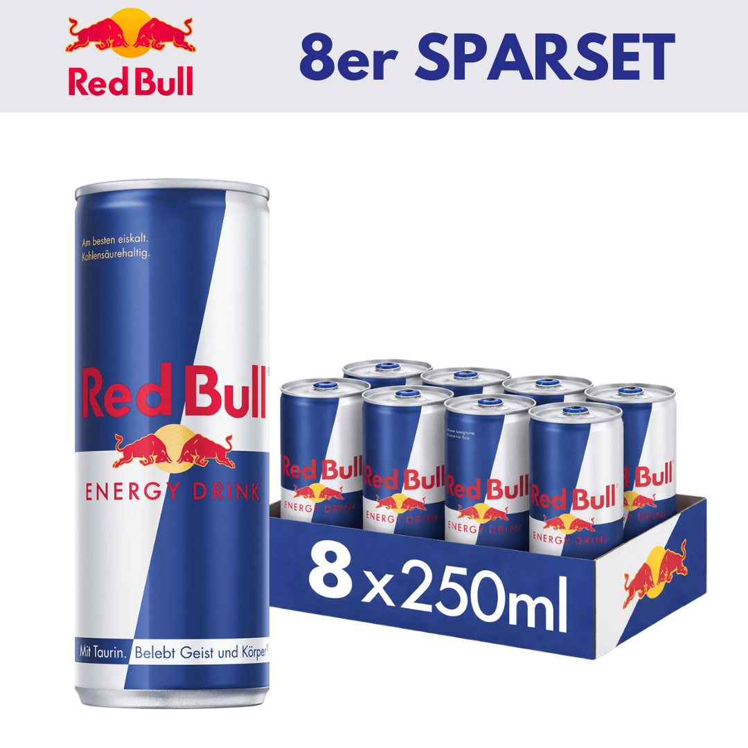 RedBull 8x Original 250ml 8x RedBull 250ml Sparset (versch. Sorten)