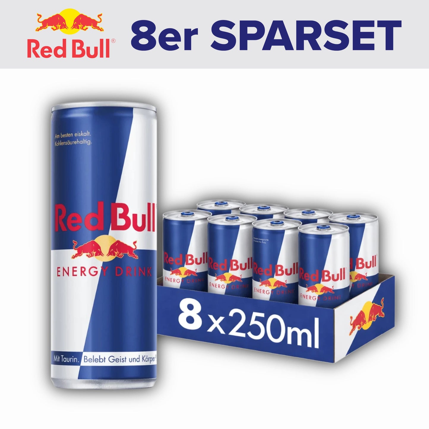 RedBull 8x Original 250ml 8x RedBull 250ml Sparset (versch. Sorten)