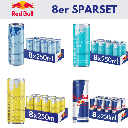 RedBull 8x RedBull 250ml Sparset (versch. Sorten)
