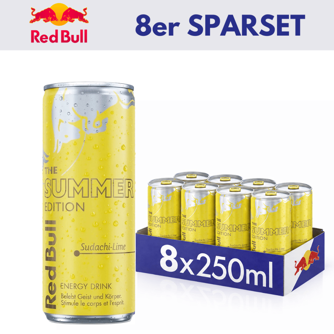 RedBull 8x Sudachi Lime 250ml 8x RedBull 250ml Sparset (versch. Sorten)