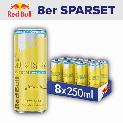 RedBull 8x Sudachi Lime Sugarfree 250ml 8x RedBull 250ml Sparset (versch. Sorten)