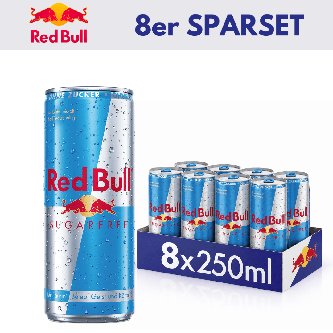 RedBull 8x Sugarfree 250ml 8x RedBull 250ml Sparset (versch. Sorten)